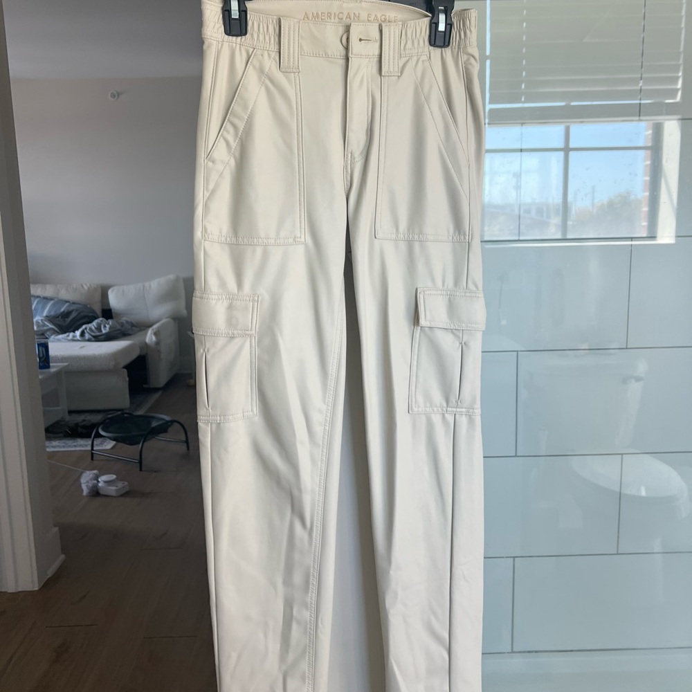 American Eagle Outfitters Leather Cargo Pants